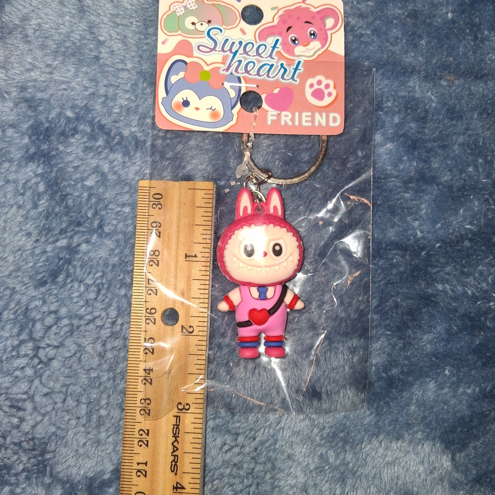 Pink and Red Keychain - Picture 2 of 2